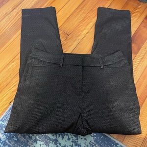 EUC Liz Claiborne black with sliver print pants